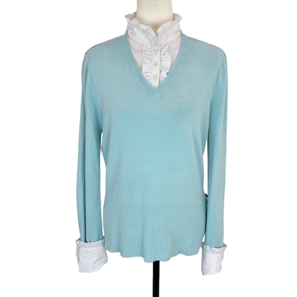 Twik turquoise fooler sweater